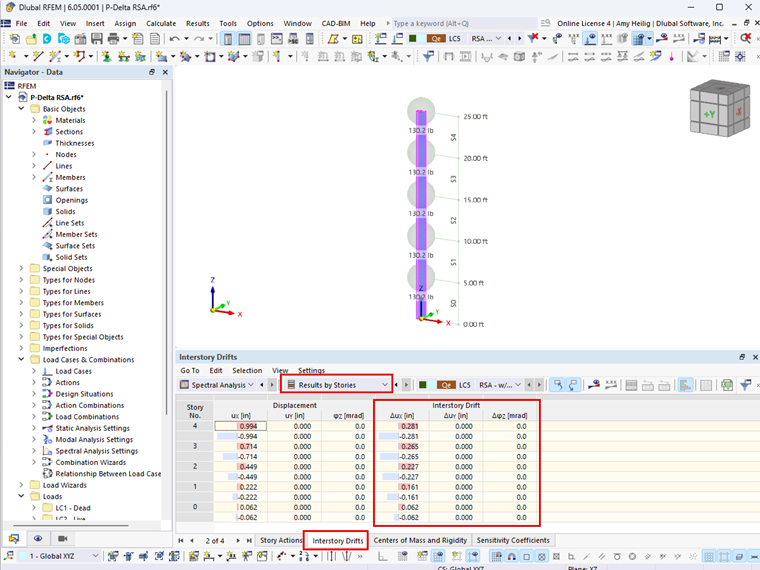 KB 001877 | ASCE 7-22 y NBC 2020 Consideraciones sísmicas P-Delta en RFEM 6