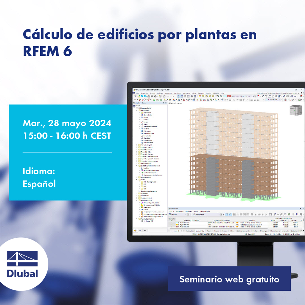 Cálculo de edificios por plantas en RFEM 6