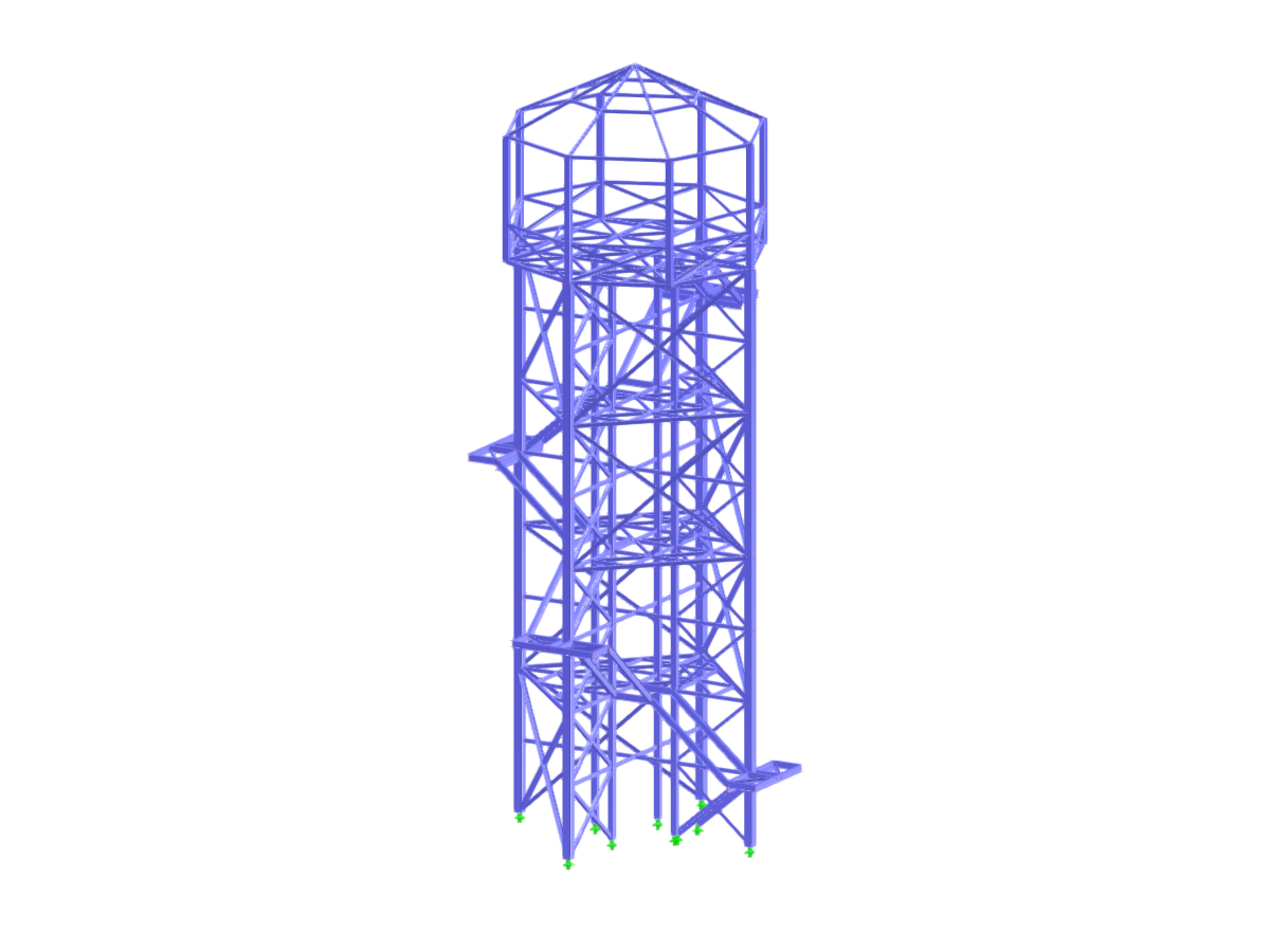 Torre de observación contemporánea que exhibe un diseño estructural innovador en medio de un paisaje escénico.