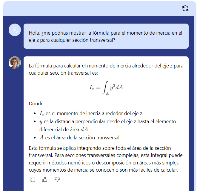 Característica 002817 | Emisión de fórmulas por el bot conversacional de inteligencia artificial Mia