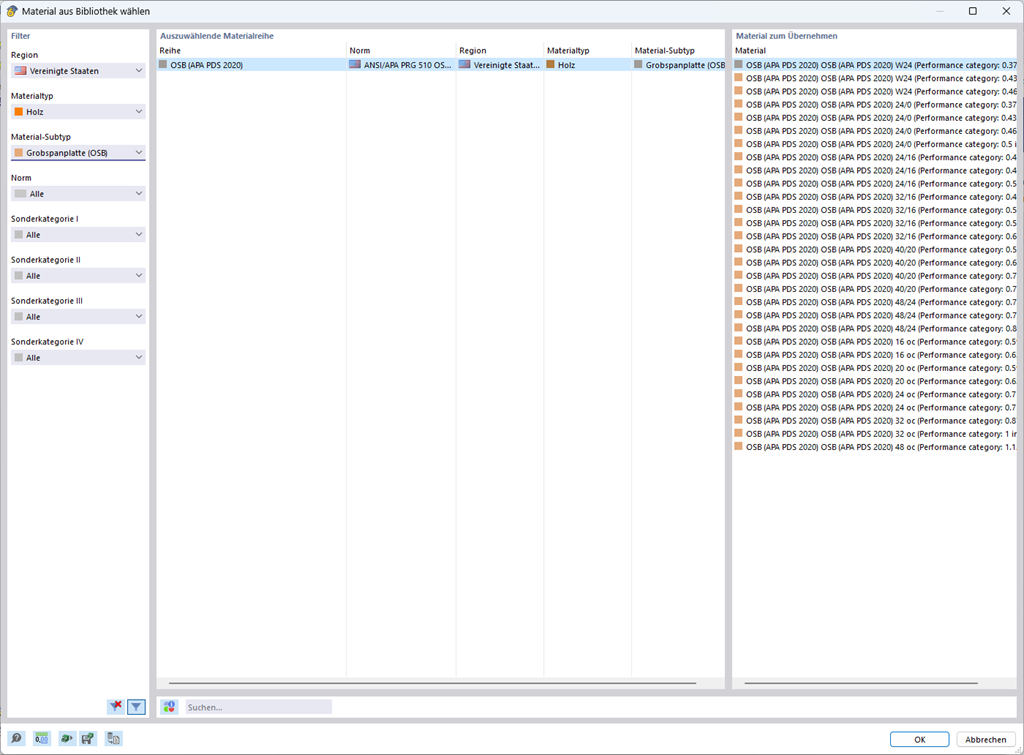 Característica 002824 | Material OSB para Estados Unidos y Canadá