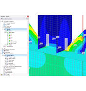 Visualización de valores extremos de relaciones de tensiones principales y equivalentes