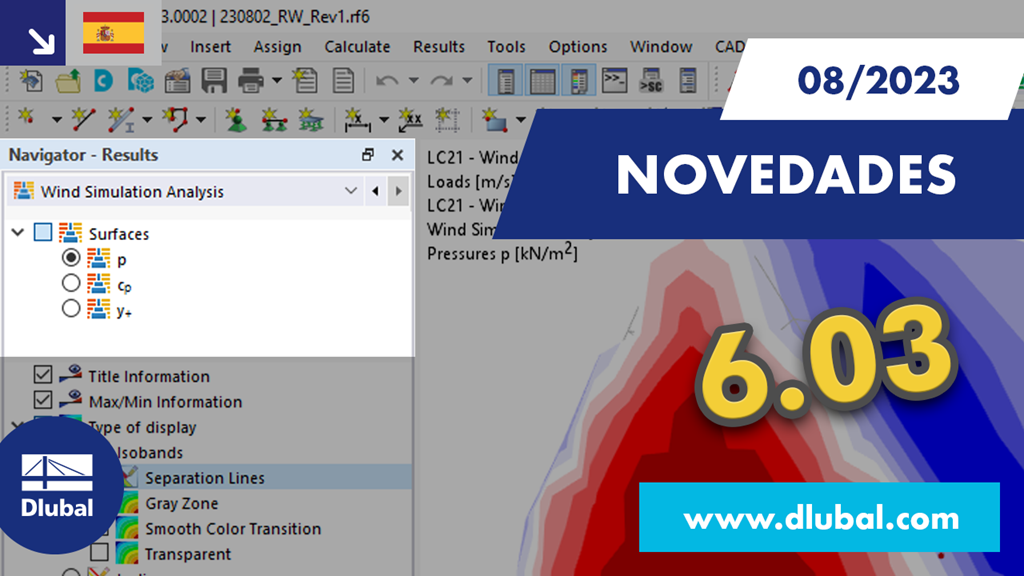 Novedades en RFEM 6 y RSTAB 9, versión de agosto de 2023