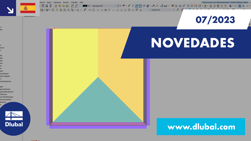 Novedades en las versiones de software RFEM 6 y RSTAB 9 a partir de julio de 2023