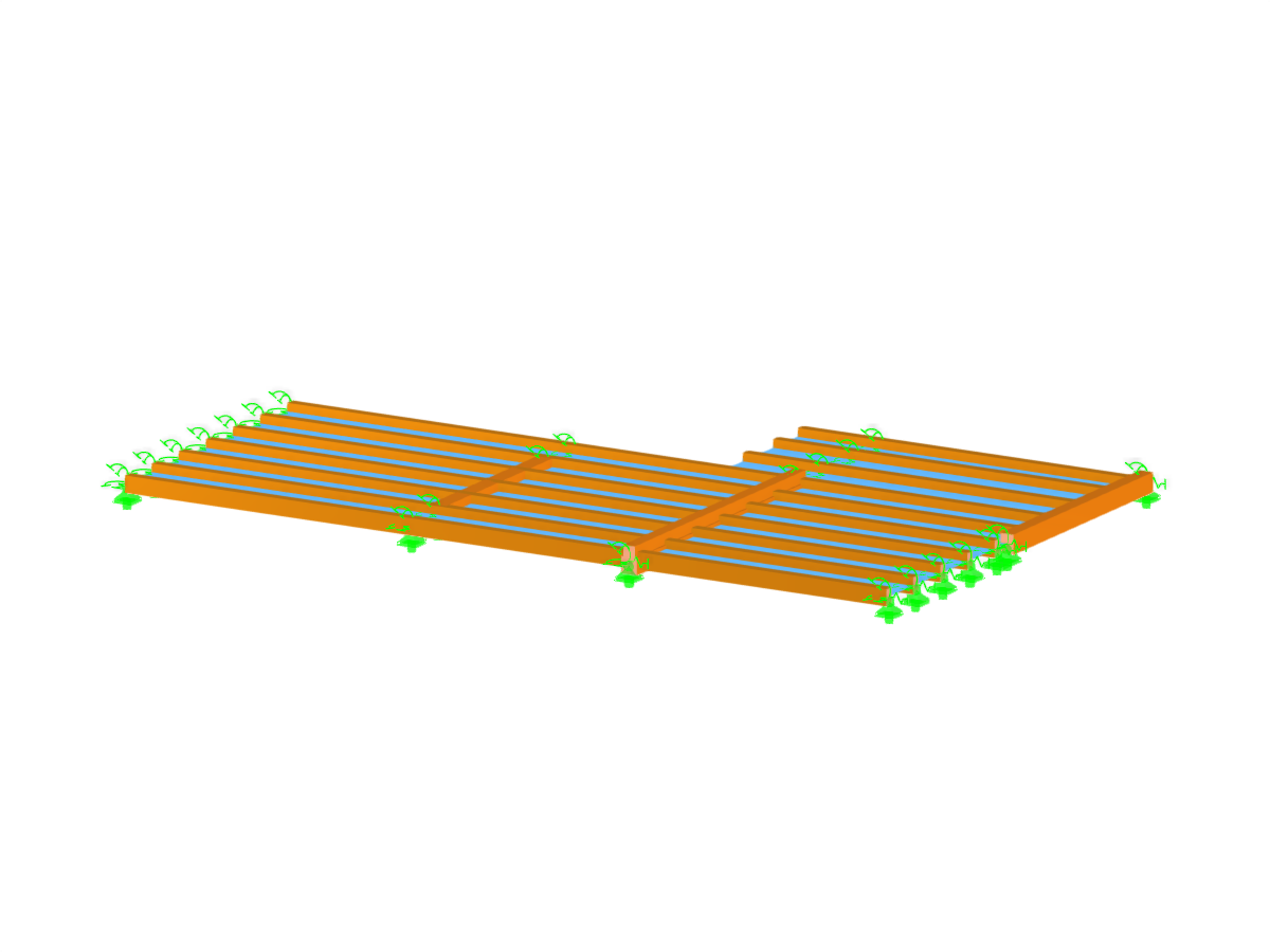 Modelo 5016 | Techo sobre vigas de cuelgue expuesto al fuego