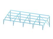 Soporte metálico para paneles fotovoltaicos en RFEM 6
