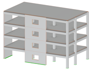 Modelo 005034 | Edificio de hormigón de varias plantas | ACI 318-19