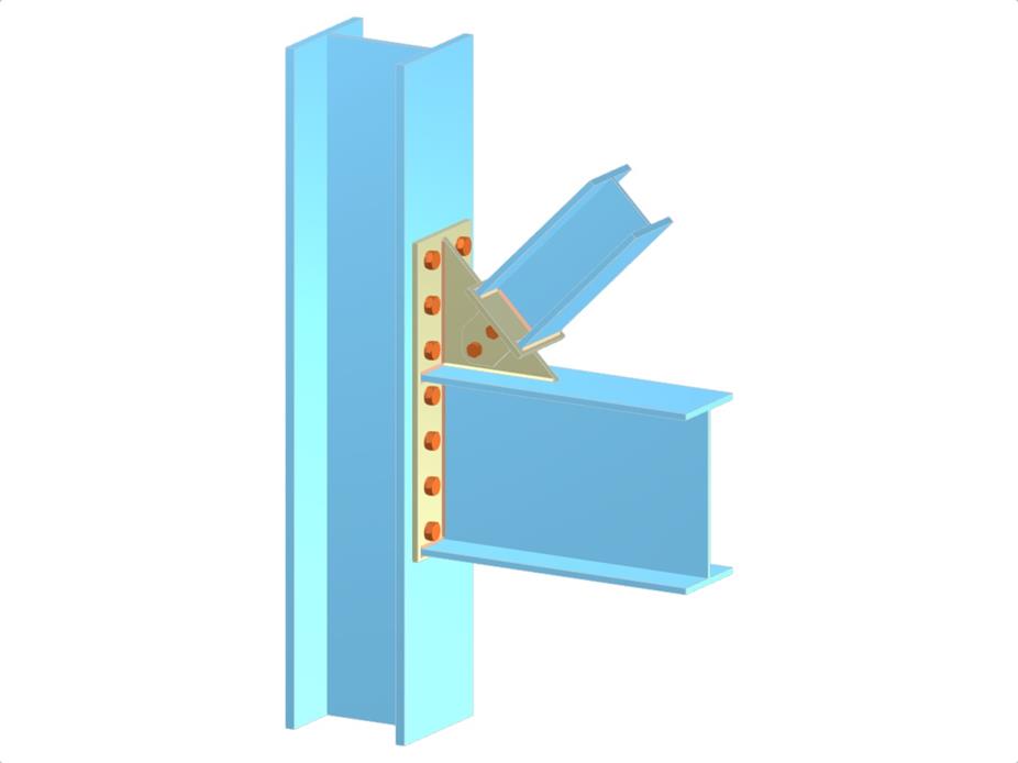 Modelo 005102 | Arriostramiento | Viga y diagonal al pilar