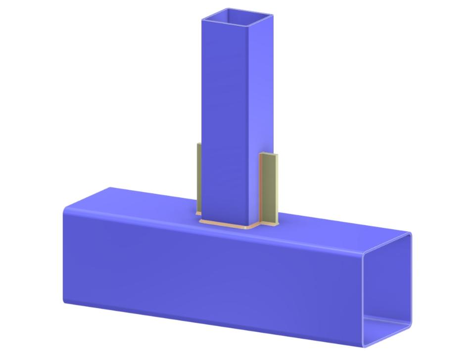 Modelo 005240 | Cercha T-Joint | Conexión Vertical a Cordón con Rigidizador de Paso Continuo
