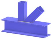 Modelo 005267 | Nudo de celosía N | Unión de diagonales y montantes al cordón
