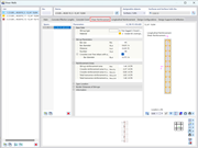 Propiedades de cálculo de armadura de cortante visualizadas en el software de Dlubal.