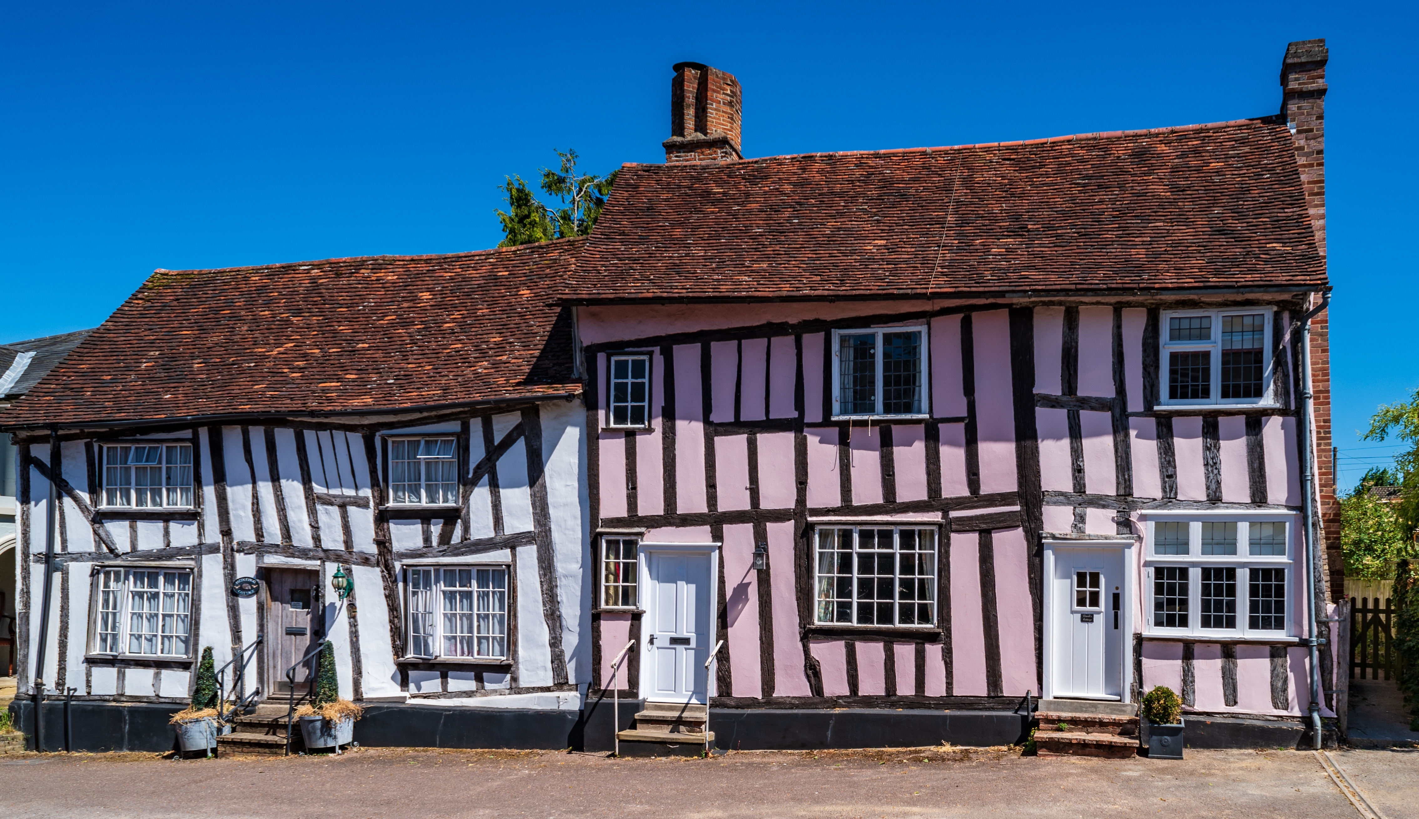 Casas inclinadas en el este de Inglaterra: Arquitectura de entramado de madera en Lavenham