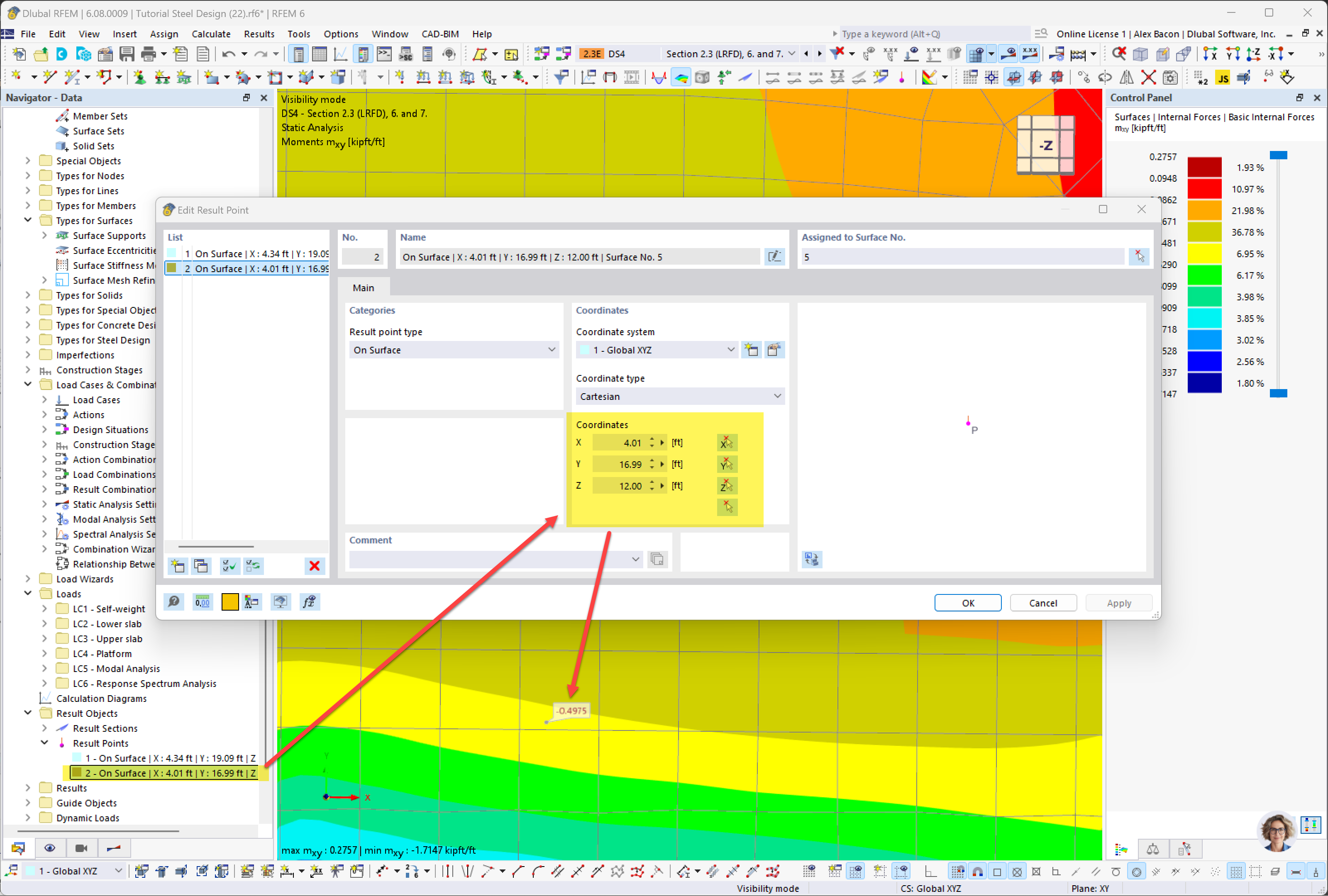 Característica 002921 | Puntos de resultado