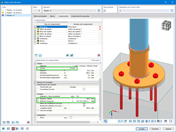 Característica 002924 | Disposición circular de los puntos de anclaje en una placa base | Unión de acero, disposición de los pernos, circular