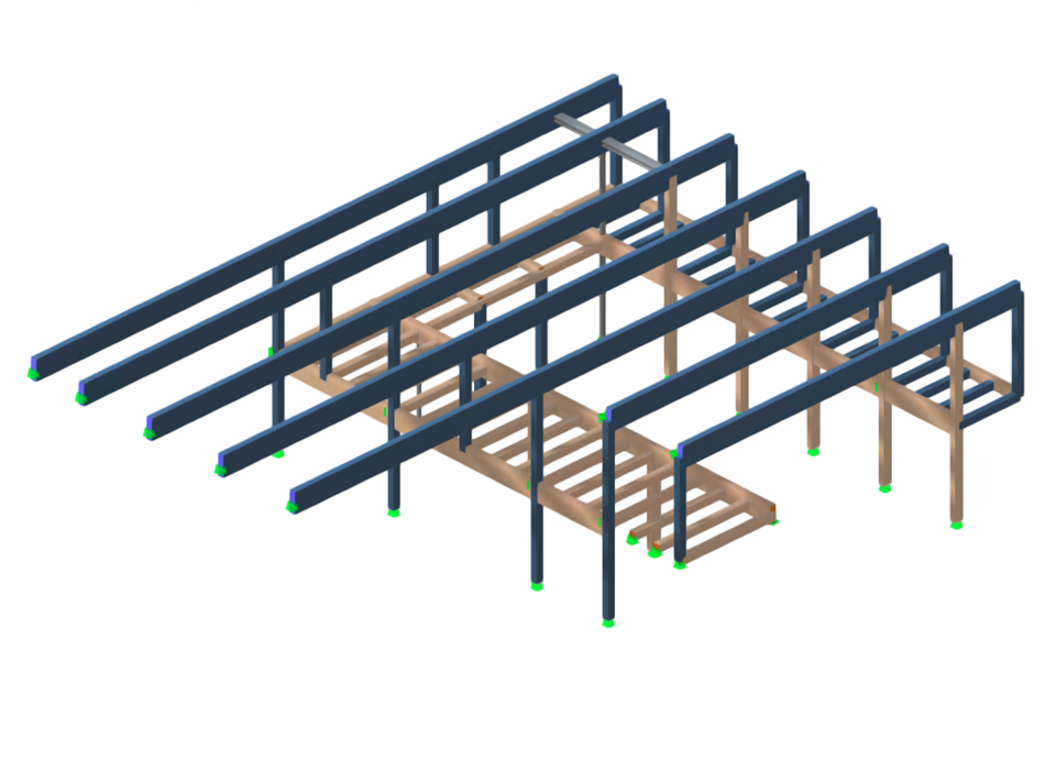 Ampliación de Vilstalhalle en Vilsbiburg | Estructura de madera | Estructura de acero | Viga de acero | Modelo 005497