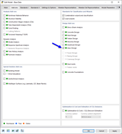 Botones para activar el complemento Cálculo de vidrio