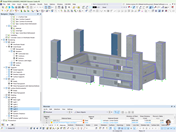 Modelo estructural de contenedores ISO para campo de paintball en RFEM | © Modular Structural Consultants, LLC.
