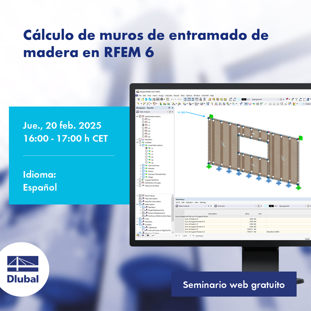 Cálculo técnico de muros de entramado de madera con horario de webinar