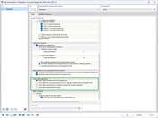 Interfaz que muestra la configuración de ajustes para la detección del estado de fisuras con parámetros técnicos.