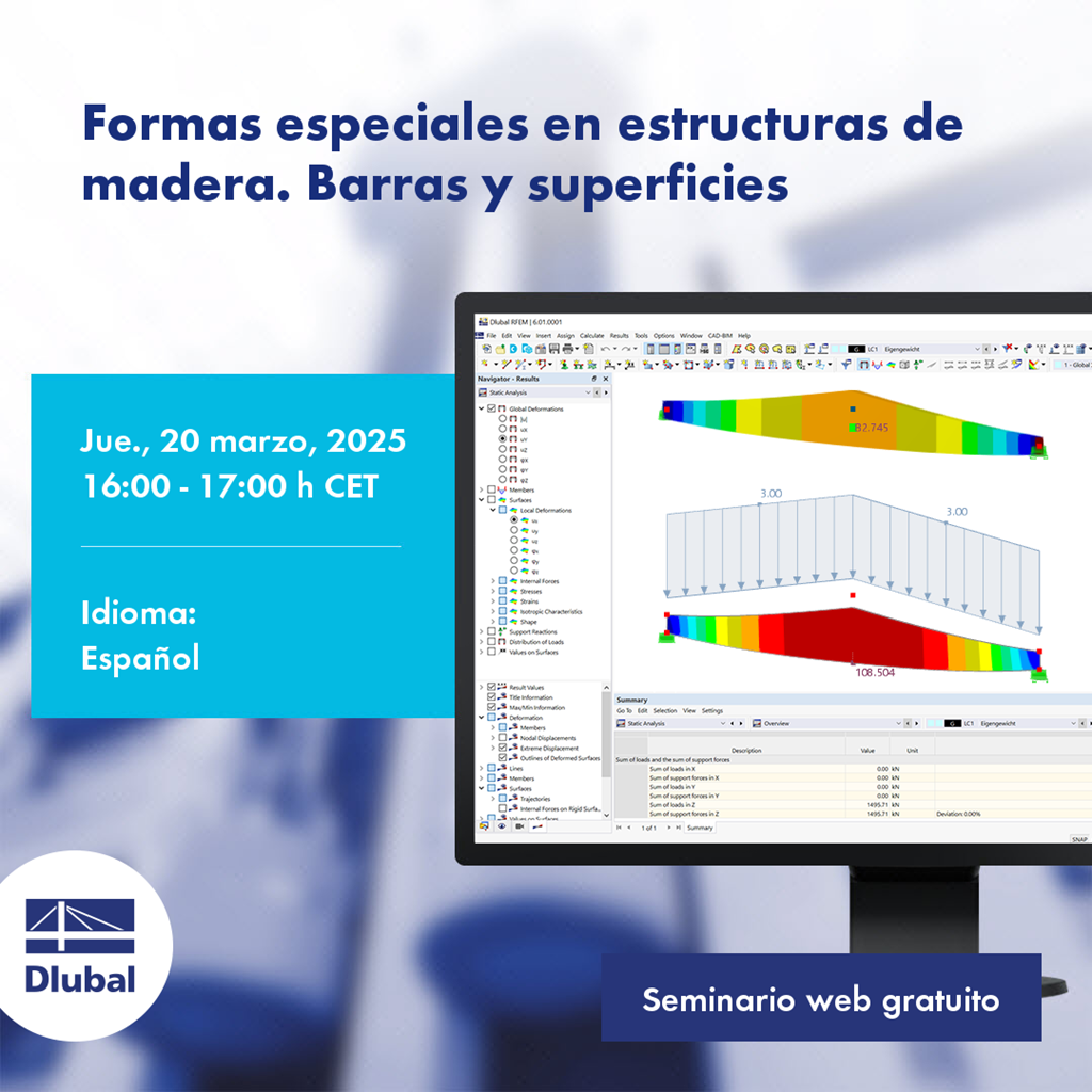Evento sobre formas especiales en estructuras de madera | barras y superficies