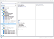 El cuadro de diálogo de RFEM permite seleccionar y exportar tablas con diversas opciones de configuración.