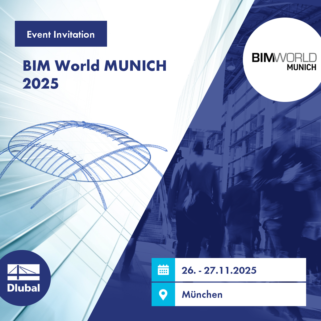Invitación a BIM World MUNICH 2025, que se celebra del 26 al 27 de noviembre de 2025.