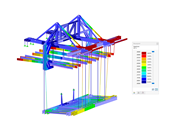 Análisis estructural de carros de avance de acero para construcción de puentes, optimizado para capacidad de carga y seguridad