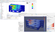 Resultados del modelo de la exportación VTK visualizados en el software Paraview