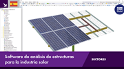 Software de cálculo de estructuras para optimizar estructuras solares en la industria energética.