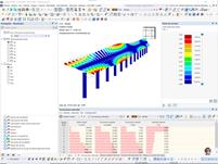 Deformada de un modo en el análisis dinámico modal (© Axial Structural Solutions)