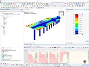 Deformada de un modo en el análisis dinámico modal (© Axial Structural Solutions)