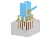 Modelo 005691 | Base de pilar con cartela y conexión diagonal atornillada