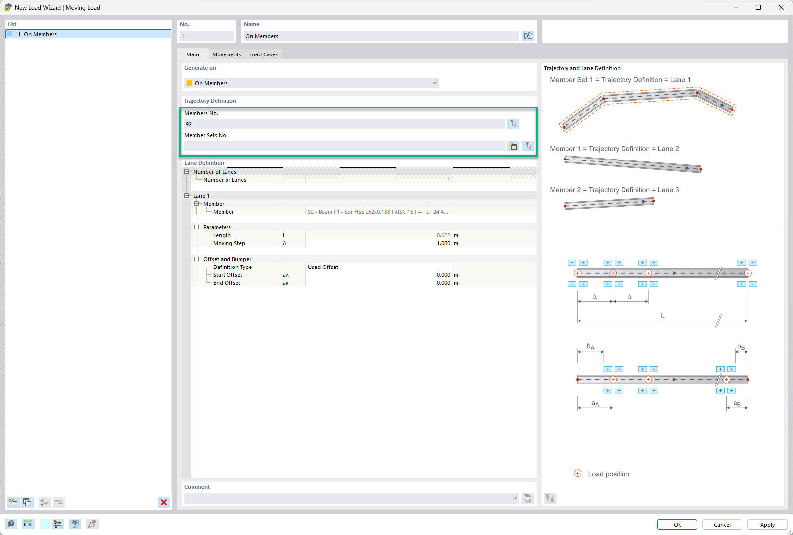 FAQ 005612 | ¿Cómo puedo definir cargas móviles en RFEM 6?