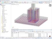 Cálculo de una cimentación en cáliz con complemento de RFEM para cimentaciones de hormigón con lados lisos o con llaves. Aplicación práctica que muestra la variedad de opciones.