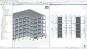 Exploración de la distribución de cargas y optimización de diseño en modelos estructurales utilizando el complemento de Modelo de edificio en RFEM 6.