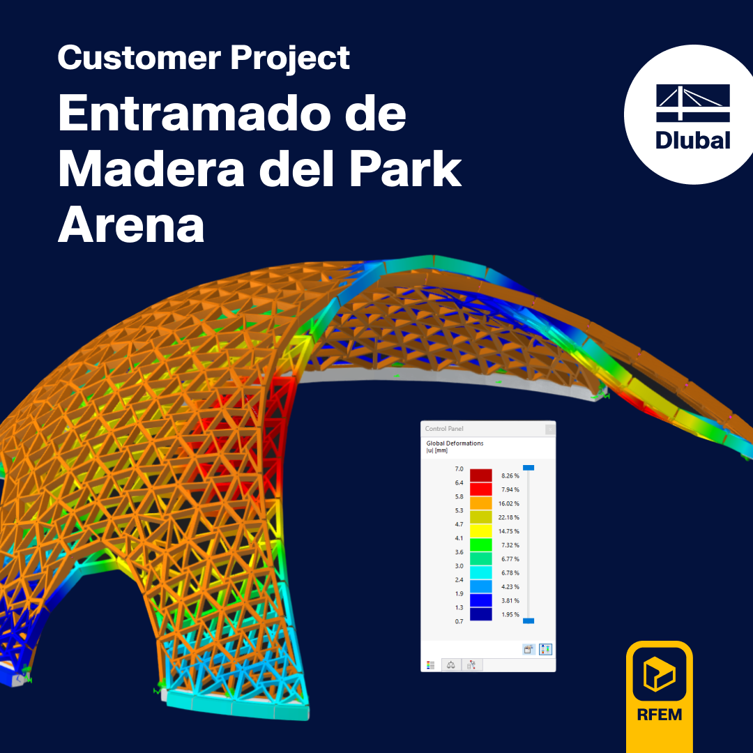 Proyecto de cliente | Membrana reticular de madera del Park Arena Fürth im Wald, Alemania