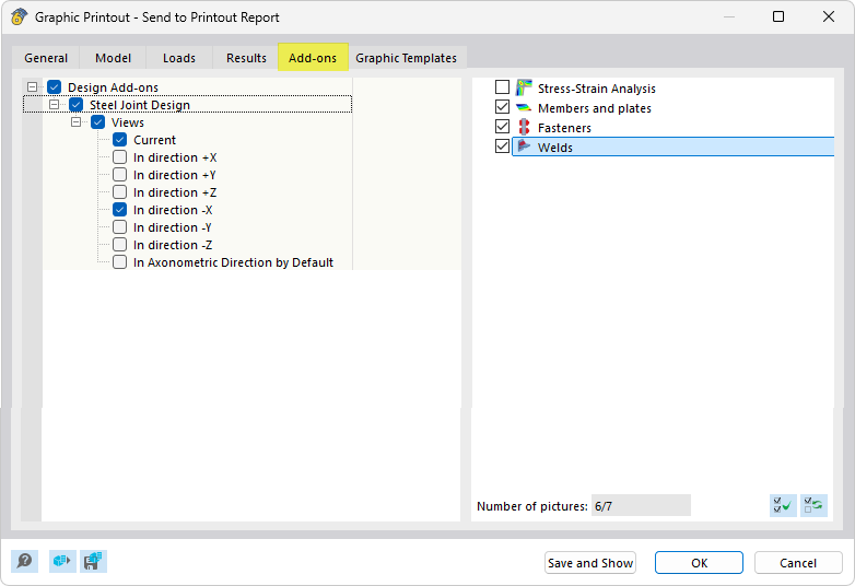 Configuración de vistas y tipos de resultados para impresión múltiple