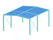 Modelo 005913 | Pabellón con área de transferencia de carga