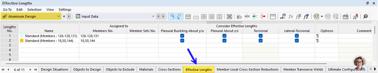 Longitudes eficaces - Asignar tipo en tabla