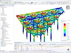 Imagen mostrando los resultados de deformación global de una estructura de madera por Ergodomus en Singapur.