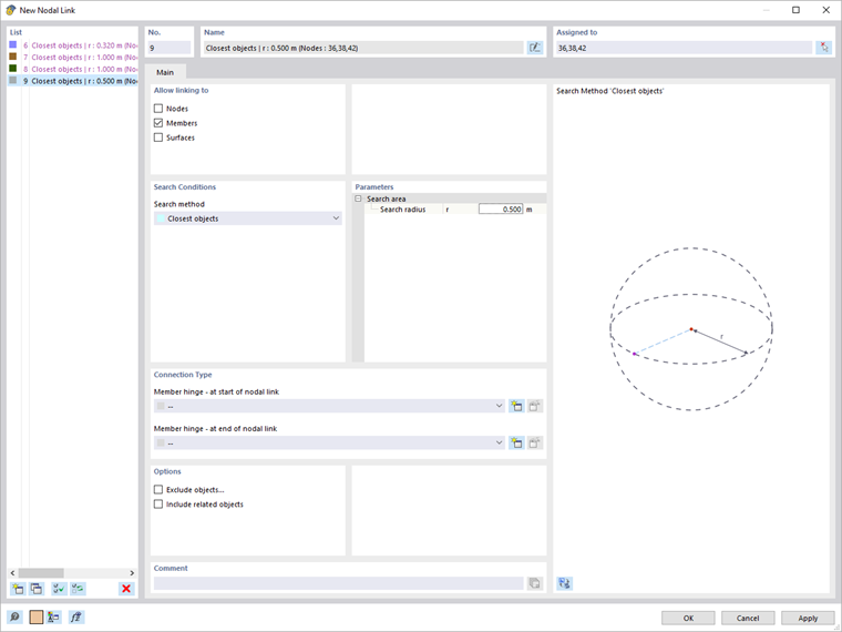 KB 001797 | Diálogo de las acoplamientos de nudos