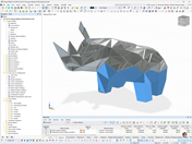 Estructura de acero RFEM del rinoceronte de CRAFT Engineering Studio