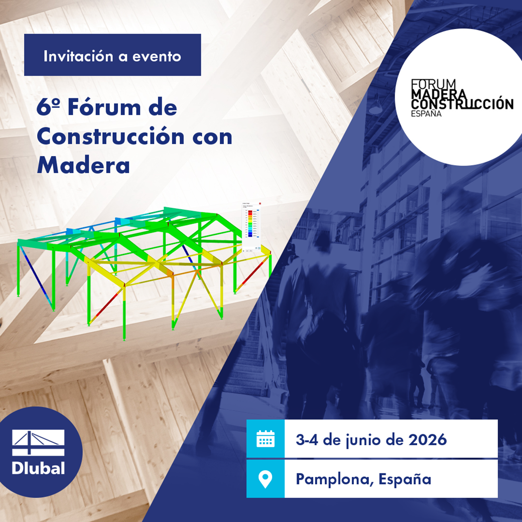 Invitación al 6º Fórum de Construcción con Madera, programado para el 3-4 de junio de 2026.