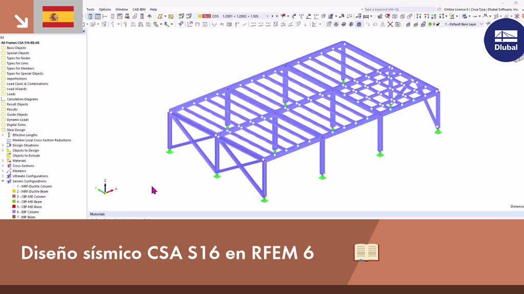 Diseño sísmico según CSA S16 en RFEM 6