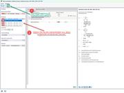 Ventana "Detalles de verificación", análisis de resultados de combinación de cargas