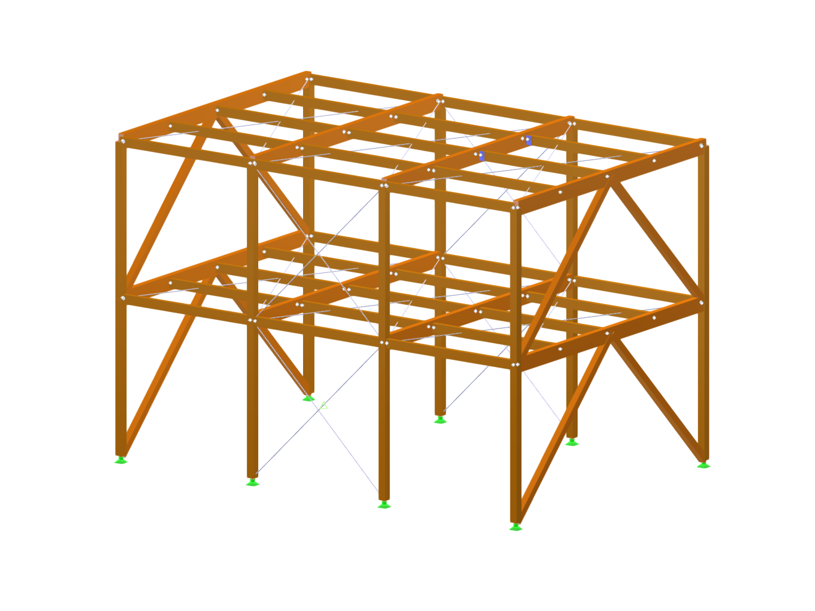 Vista detallada de los componentes de unión en una estructura de madera, que muestra la conexión precisa de los elementos constructivos.