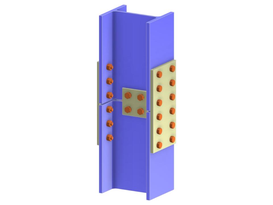 Modelo 006137 | Empalme de columna con chapas de cubierta externa no portantes