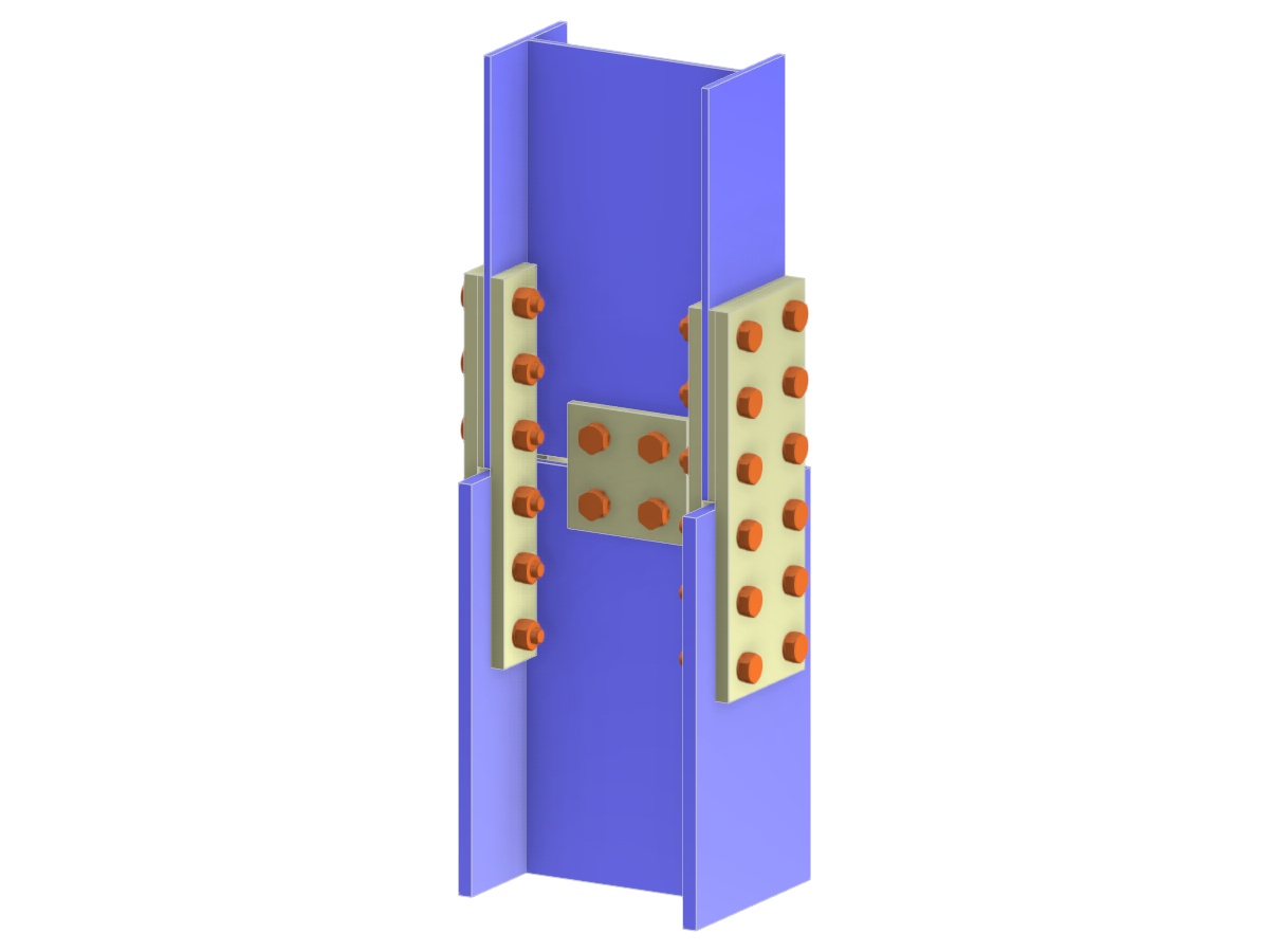 Modelo 006146 | Empalme de Columna con Cubrejuntas Externas e Internas No Portantes y Rellenos