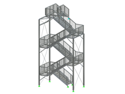 El autor del modelo "Torre de escaleras" es Patrik Andel del Departamento de Estructuras de acero y de madera de la ČVUT en Praga. El trabajo forma parte del concurso Dlubal Talent.