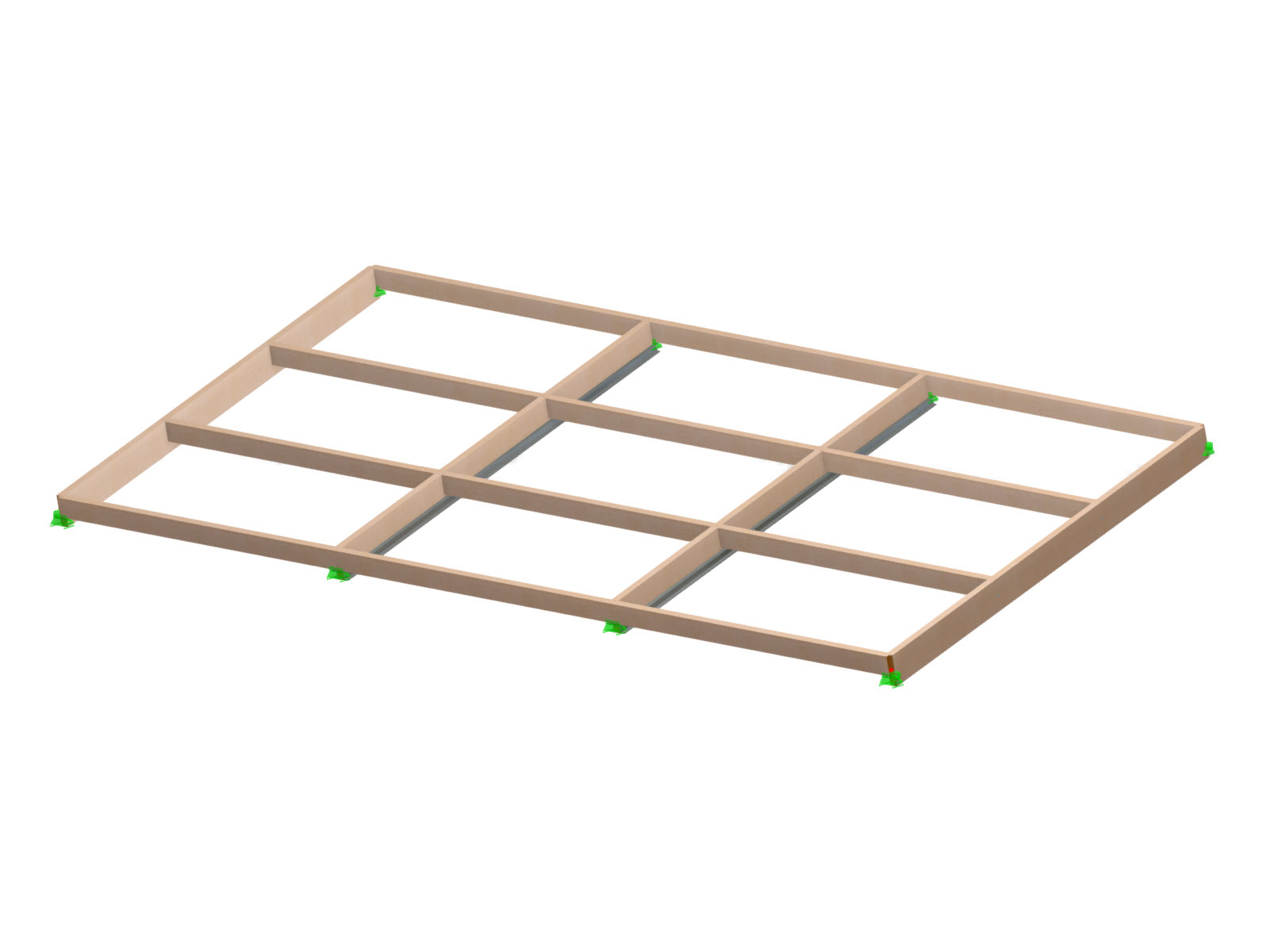Modelo 006179 | Refuerzo de una estructura de madera laminada encolada